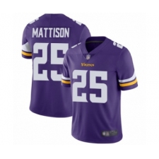 Men's Minnesota Vikings #25 Alexander Mattison Purple Team Color Vapor Untouchable Limited Player Football Jersey
