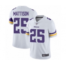 Men's Minnesota Vikings #25 Alexander Mattison White Vapor Untouchable Limited Player Football Jersey