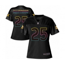 Women's Minnesota Vikings #25 Alexander Mattison Game Black Fashion Football Jersey