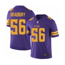 Men's Minnesota Vikings #56 Garrett Bradbury Limited Purple Rush Vapor Untouchable Football Jersey