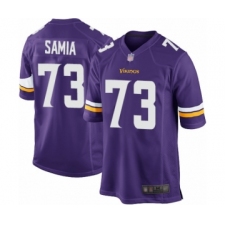 Men's Minnesota Vikings #73 Dru Samia Game Purple Team Color Football Jersey