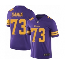 Youth Minnesota Vikings #73 Dru Samia Limited Purple Rush Vapor Untouchable Football Jersey