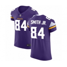 Men's Minnesota Vikings #84 Irv Smith Jr. Purple Team Color Vapor Untouchable Elite Player Football Jersey