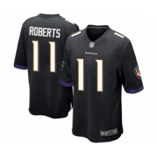 Men's Baltimore Ravens #11 Seth Roberts Game Black Alternate Football Jersey