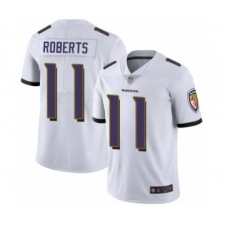 Men's Baltimore Ravens #11 Seth Roberts White Vapor Untouchable Limited Player Football Jersey