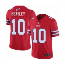 Men's Buffalo Bills #10 Cole Beasley Limited Red Rush Vapor Untouchable Football Jersey