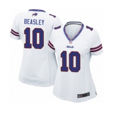 Women's Buffalo Bills #10 Cole Beasley Game White Football Jersey