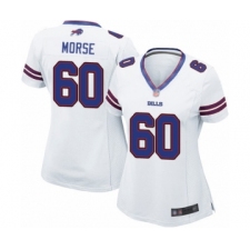 Women's Buffalo Bills #60 Mitch Morse Game White Football Jersey