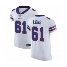 Men's Buffalo Bills #61 Spencer Long White Vapor Untouchable Elite Player Football Jersey