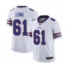 Men's Buffalo Bills #61 Spencer Long White Vapor Untouchable Limited Player Football Jersey