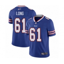 Youth Buffalo Bills #61 Spencer Long Royal Blue Team Color Vapor Untouchable Limited Player Football Jersey