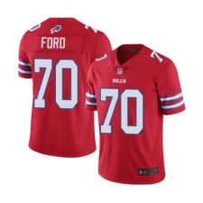 Men's Buffalo Bills #70 Cody Ford Limited Red Rush Vapor Untouchable Football Jersey