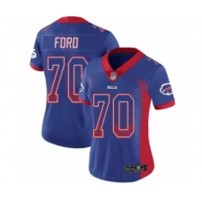 Women's Buffalo Bills #70 Cody Ford Limited Royal Blue Rush Drift Fashion Football Jersey