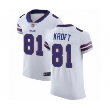 Men's Buffalo Bills #81 Tyler Kroft White Vapor Untouchable Elite Player Football Jersey