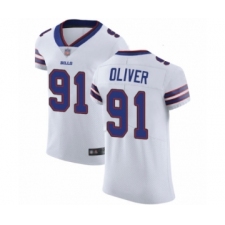 Men's Buffalo Bills #91 Ed Oliver White Vapor Untouchable Elite Player Football Jersey