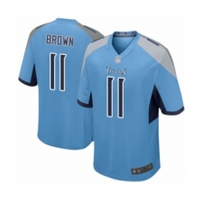 Men's Tennessee Titans #11 A.J. Brown Game Light Blue Alternate Football Jersey