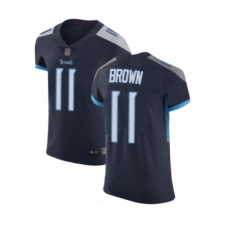 Men's Tennessee Titans #11 A.J. Brown Navy Blue Team Color Vapor Untouchable Elite Player Football Jersey