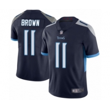 Youth Tennessee Titans #11 A.J. Brown Navy Blue Team Color Vapor Untouchable Limited Player Football Jersey