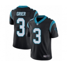 Youth Carolina Panthers #3 Will Grier Black Team Color Vapor Untouchable Limited Player Football Jersey