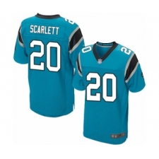 Men's Carolina Panthers #20 Jordan Scarlett Elite Blue Alternate Football Jersey