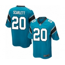 Men's Carolina Panthers #20 Jordan Scarlett Game Blue Alternate Football Jersey