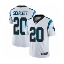 Men's Carolina Panthers #20 Jordan Scarlett White Vapor Untouchable Limited Player Football Jersey