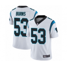 Men's Carolina Panthers #53 Brian Burns White Vapor Untouchable Limited Player Football Jersey