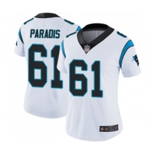 Women's Carolina Panthers #61 Matt Paradis White Vapor Untouchable Limited Player Football Jersey