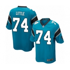 Men's Carolina Panthers #74 Greg Little Game Blue Alternate Football Jersey
