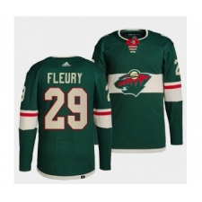 Men's Minnesota Wild #29 Marc-Andre Fleury Green Stitched Jersey