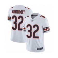 Men's Chicago Bears #32 David Montgomery White Vapor Untouchable Limited Player Football Jersey