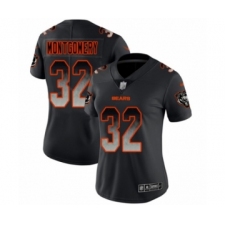 Women's Chicago Bears #32 David Montgomery Limited Black Smoke Fashion Football Jersey