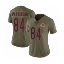 Women's Chicago Bears #84 Cordarrelle Patterson Limited Olive 2017 Salute to Service Football Jersey