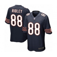 Men's Chicago Bears #88 Riley Ridley Game Navy Blue Team Color Football Jersey