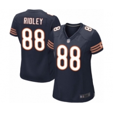 Women's Chicago Bears #88 Riley Ridley Game Navy Blue Team Color Football Jersey
