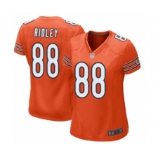 Women's Chicago Bears #88 Riley Ridley Game Orange Alternate Football Jersey