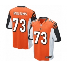 Men's Cincinnati Bengals #73 Jonah Williams Game Orange Alternate Football Jersey