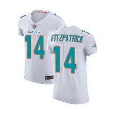 Men's Miami Dolphins #14 Ryan Fitzpatrick White Vapor Untouchable Elite Player Football Jersey