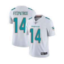 Men's Miami Dolphins #14 Ryan Fitzpatrick White Vapor Untouchable Limited Player Football Jersey
