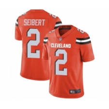 Youth Cleveland Browns #2 Austin Seibert Orange Alternate Vapor Untouchable Limited Player Football Jersey