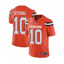 Men's Cleveland Browns #10 Jaelen Strong Orange Alternate Vapor Untouchable Limited Player Football Jersey