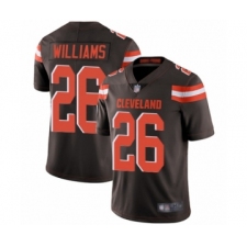 Men's Cleveland Browns #26 Greedy Williams Brown Team Color Vapor Untouchable Limited Player Football Jersey