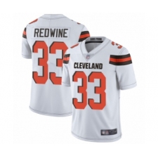 Men's Cleveland Browns #33 Sheldrick Redwine White Vapor Untouchable Limited Player Football Jersey