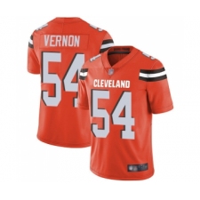 Men's Cleveland Browns #54 Olivier Vernon Orange Alternate Vapor Untouchable Limited Player Football Jersey