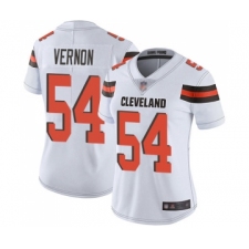 Women's Cleveland Browns #54 Olivier Vernon White Vapor Untouchable Limited Player Football Jersey