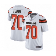 Men's Cleveland Browns #70 Kendall Lamm White Vapor Untouchable Limited Player Football Jersey
