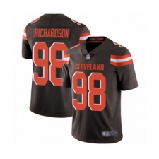 Men's Cleveland Browns #98 Sheldon Richardson Brown Team Color Vapor Untouchable Limited Player Football Jersey