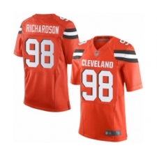 Men's Cleveland Browns #98 Sheldon Richardson Elite Orange Alternate Football Jersey
