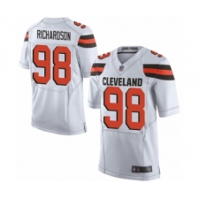 Men's Cleveland Browns #98 Sheldon Richardson Elite White Football Jersey