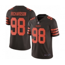 Men's Cleveland Browns #98 Sheldon Richardson Limited Brown Rush Vapor Untouchable Football Jersey
